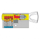 Cylindre Vachette V5code + à bouton