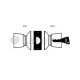 Serrure Vachette tubulaire V60 à cylindre V5