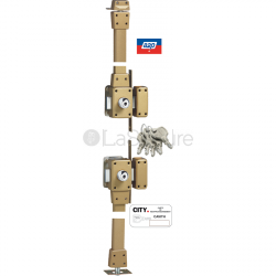 Verrou Cavith Évolution 1453 - haut-bas - à 2 entrées - 4 points - 8 goupilles - Pour porte jusqu'à 45mm