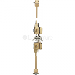 Verrou de sûreté Zénith 1553 - haut et bas - 2 entrées - 4 points - à cylindre CITY 5G
