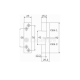 Gâche pour verrou 1 point 43 (pour porte huisserie métallique)